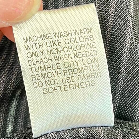 Roundtree & Yorke Performance Thin Horizontal Stripes Polo Shirt Medium - Picture 8 of 8